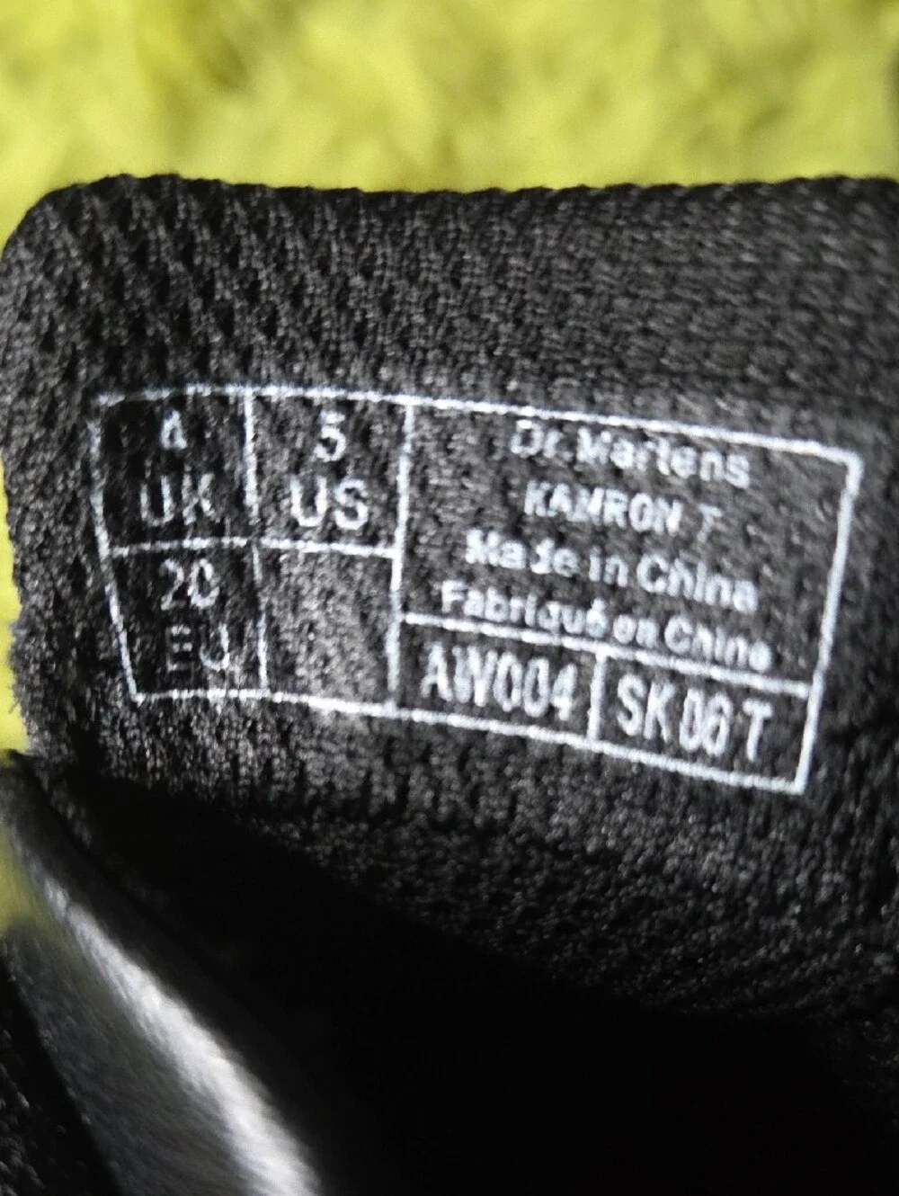 Dr. Martens Black Velcro Mary Jane Kids Shoes